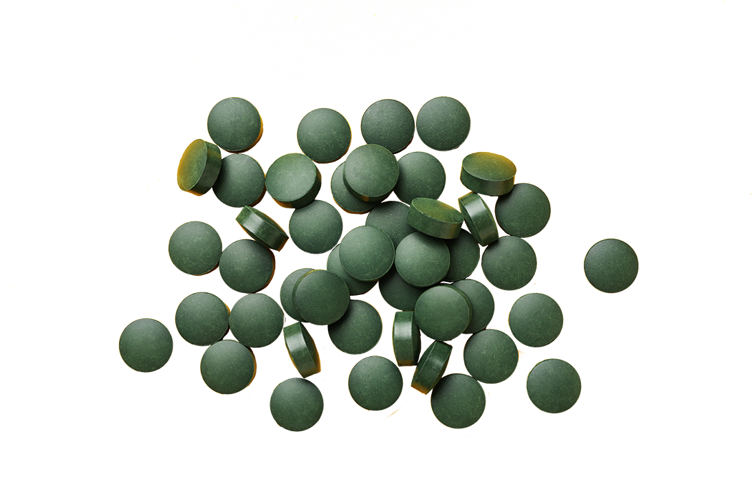 Spiruline pills trans